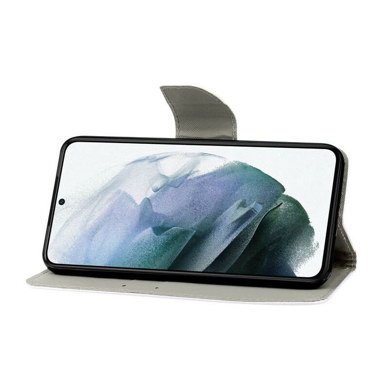 Capa Flip Para Samsung Galaxy S21 FE Mar Com Tanga