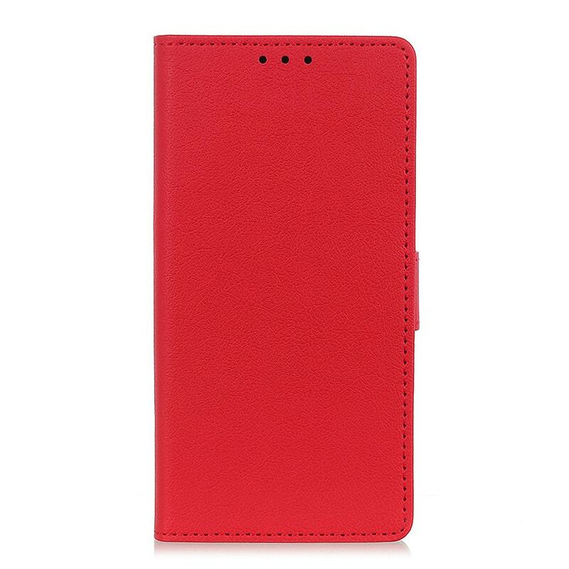 Capa Folio Para Samsung Galaxy S21 FE Efeito Couro Clássico