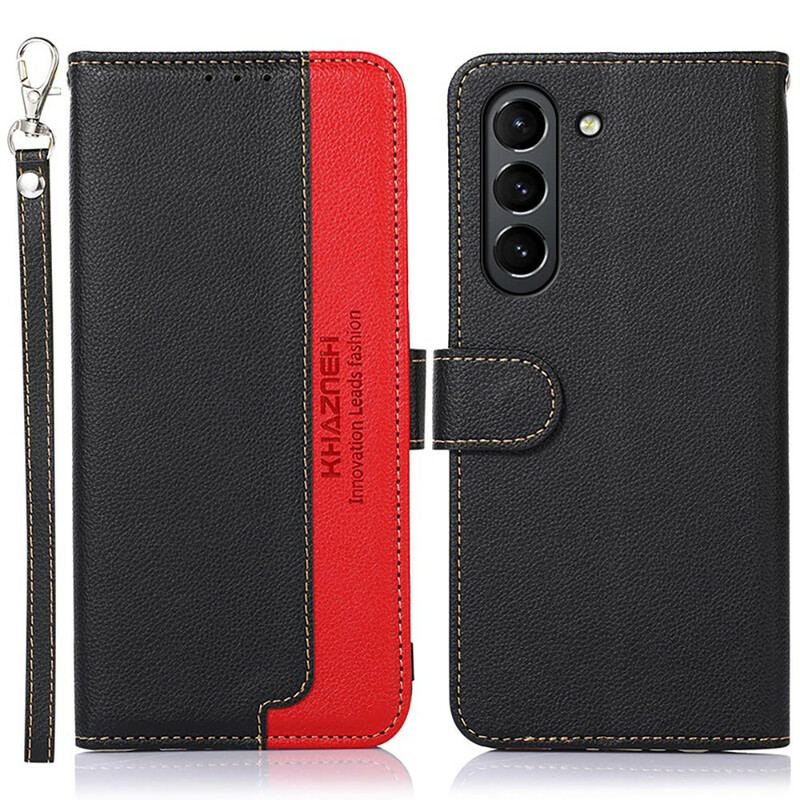 Capa Folio Para Samsung Galaxy S21 FE Estilo Lichia Rfid Khazneh