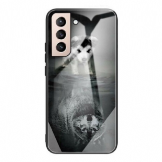 Capa Para Samsung Galaxy S21 FE Cachorrinho Sonho De Vidro Temperado