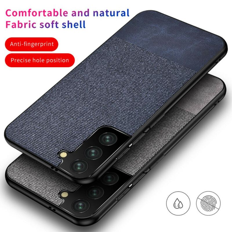 Capa Para Samsung Galaxy S21 FE Couro Sintético E Tecido