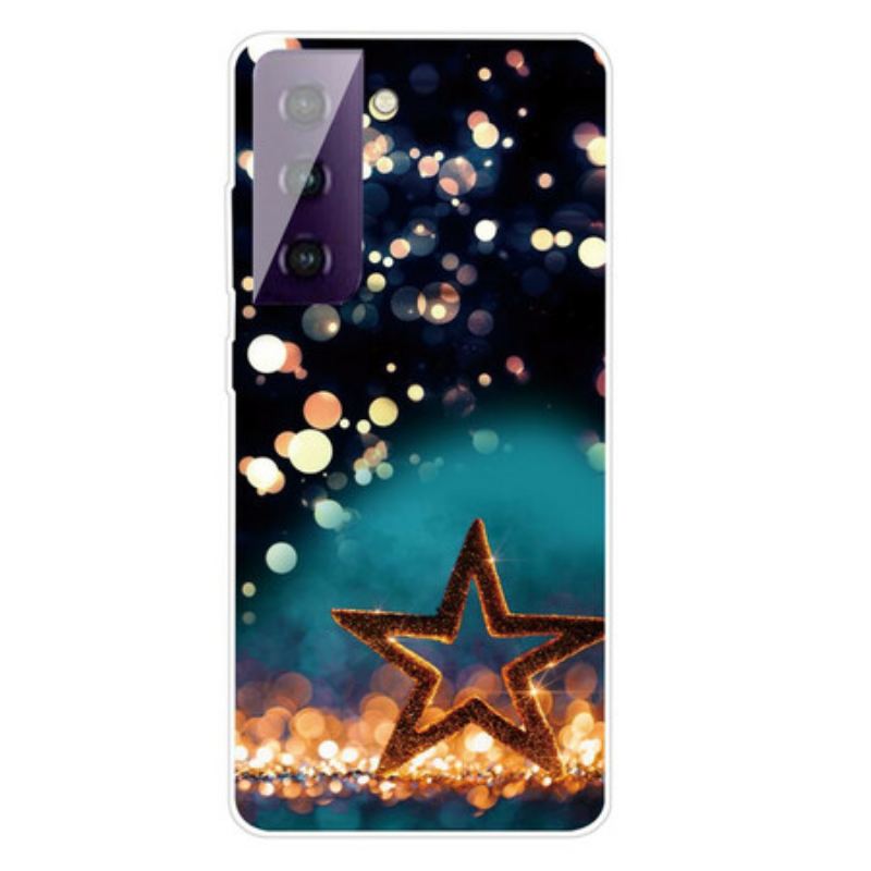 Capa Para Samsung Galaxy S21 FE Estrela Flexível