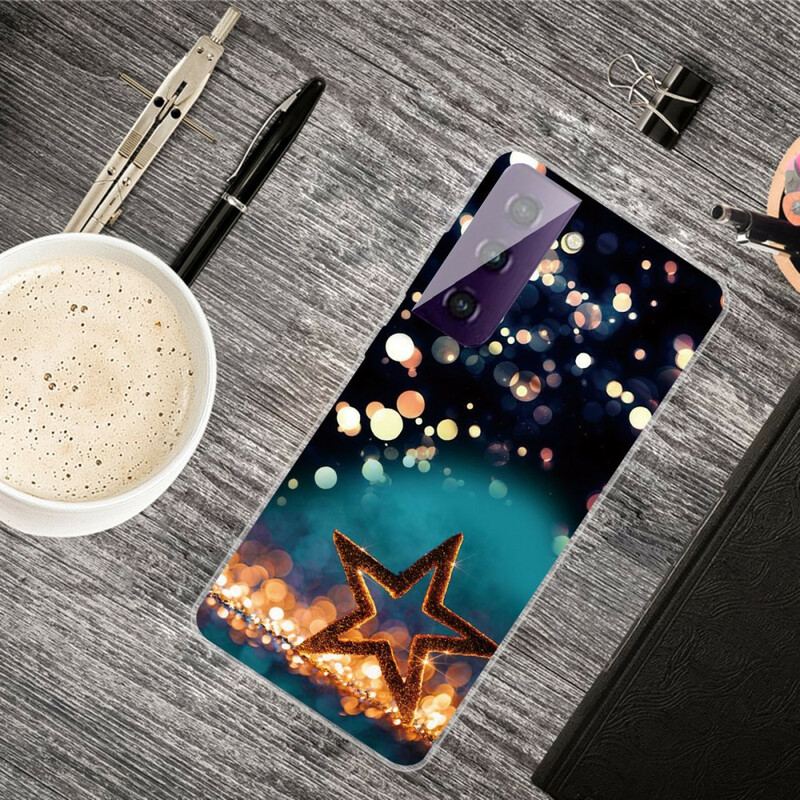 Capa Para Samsung Galaxy S21 FE Estrela Flexível