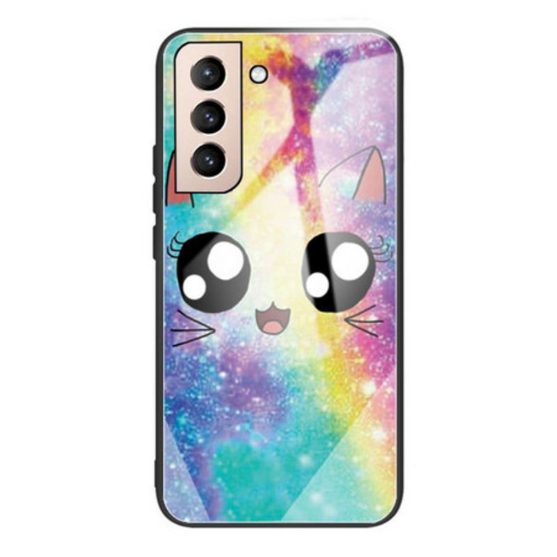 Capa Para Samsung Galaxy S21 FE Gato De Vidro Temperado