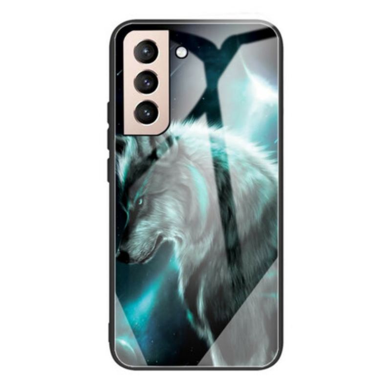 Capa Para Samsung Galaxy S21 FE Lobo De Vidro Temperado