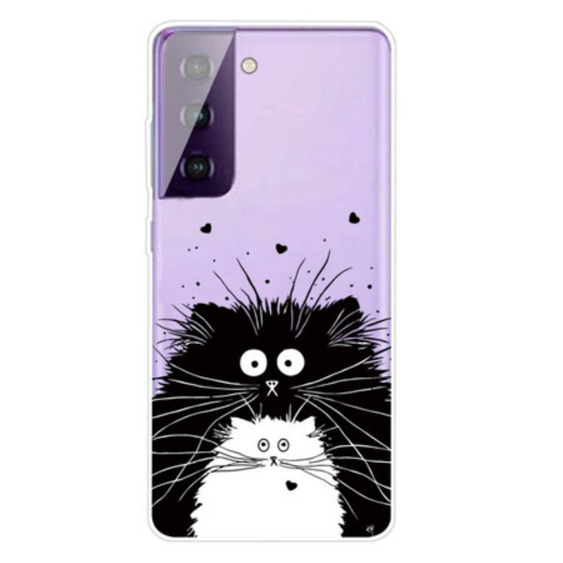 Capa Para Samsung Galaxy S21 FE Olha Os Gatos