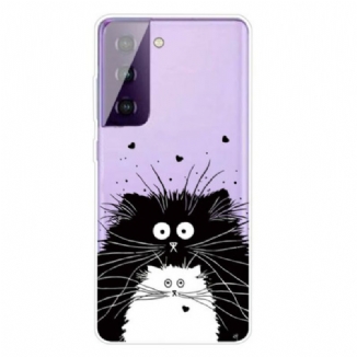 Capa Para Samsung Galaxy S21 FE Olha Os Gatos