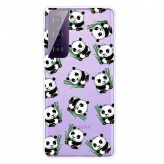 Capa Para Samsung Galaxy S21 FE Pequenos Pandas