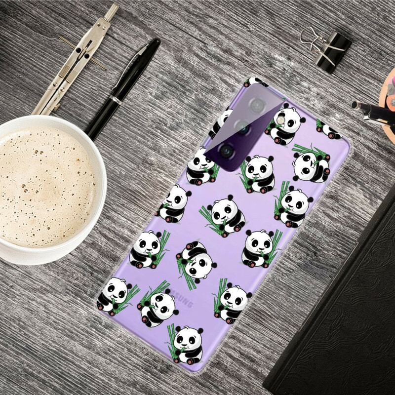 Capa Para Samsung Galaxy S21 FE Pequenos Pandas