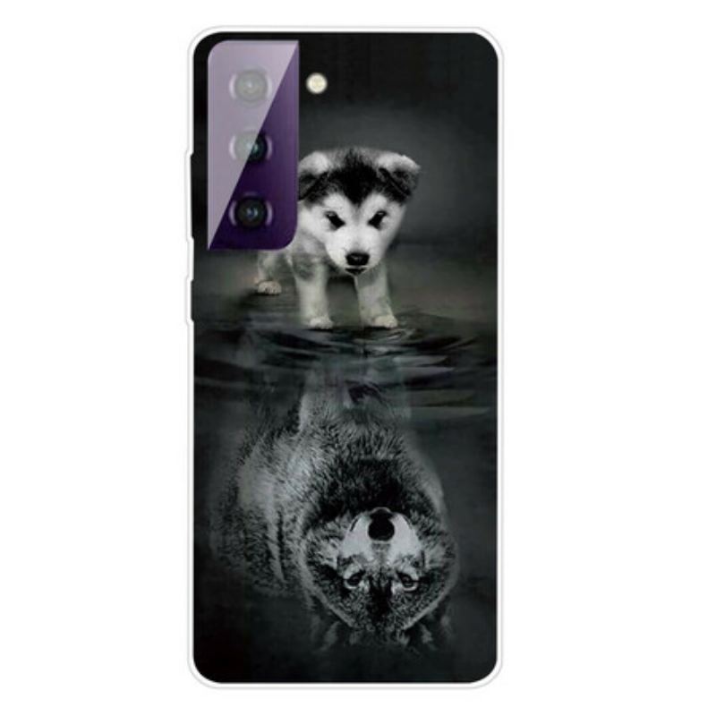 Capa Para Samsung Galaxy S21 FE Sonho De Cachorrinho