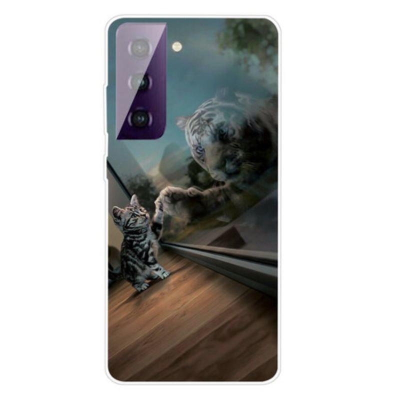 Capa Para Samsung Galaxy S21 FE Sonho De Gatinho