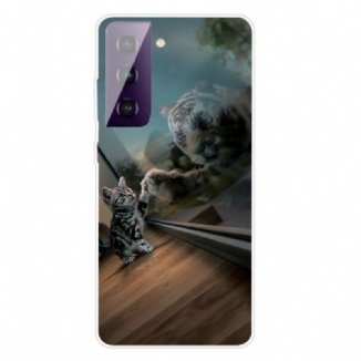 Capa Para Samsung Galaxy S21 FE Sonho De Gatinho