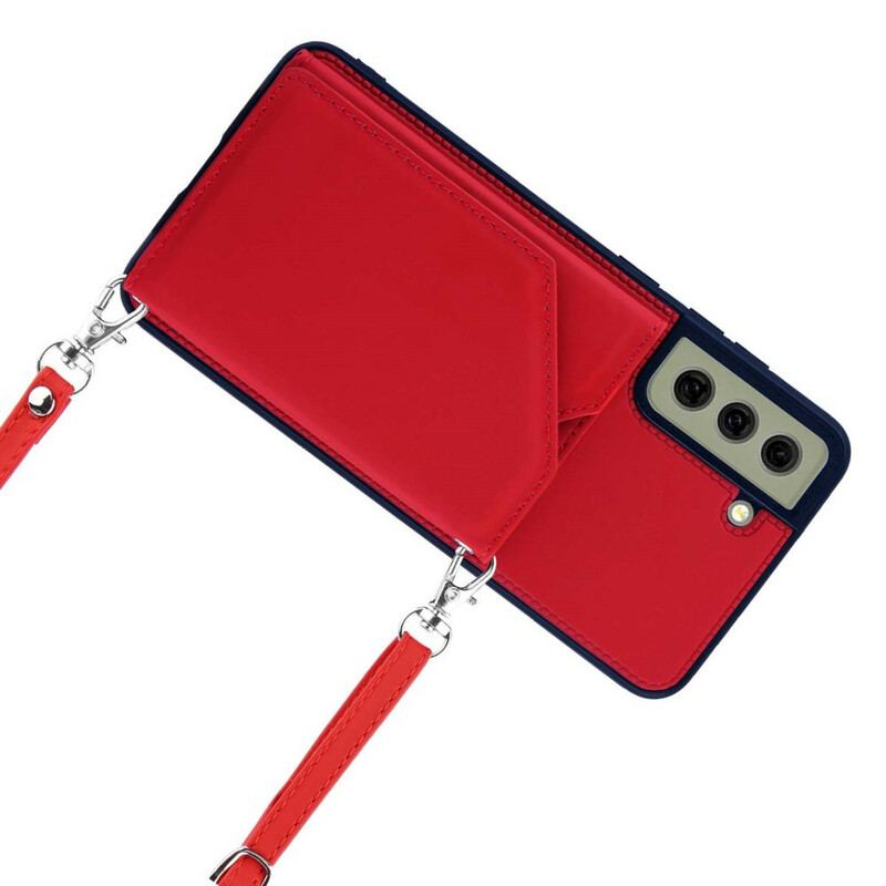 Capa Para Samsung Galaxy S21 FE Suporte Multi-card Handsfree E Lanyard