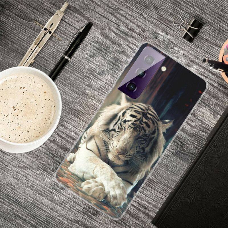 Capa Para Samsung Galaxy S21 FE Tigre Flexível