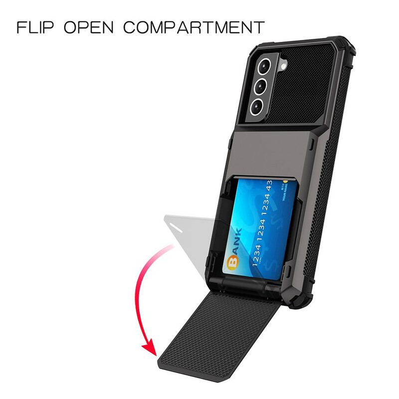 Capa Para Samsung Galaxy S21 FE Titular De Cartão Estilo Flip