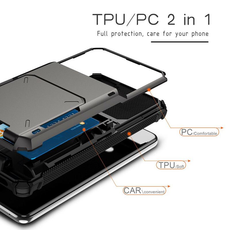 Capa Para Samsung Galaxy S21 FE Titular De Cartão Estilo Flip