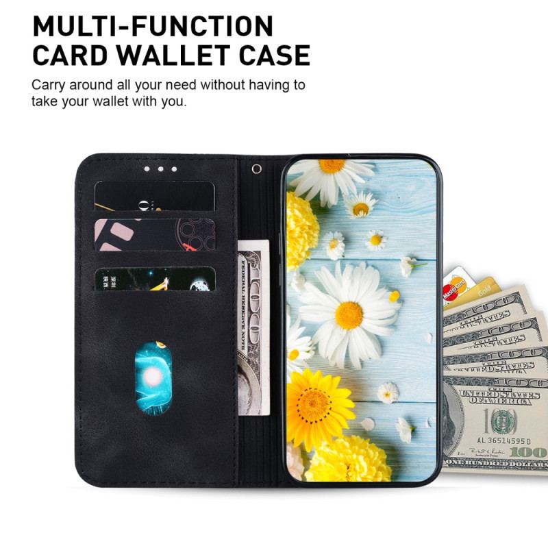 Capa Flip Para iPhone 15 Pro Max De Cordão Alça Floral