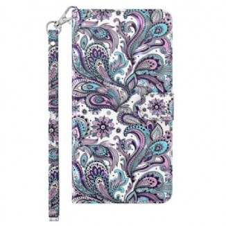 Capa Flip Para iPhone 15 Pro Max De Cordão Correia 3d