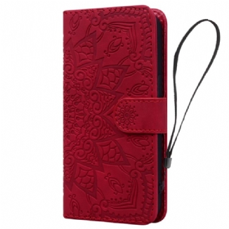 Capa Flip Para iPhone 15 Pro Max Estampa De Mandala