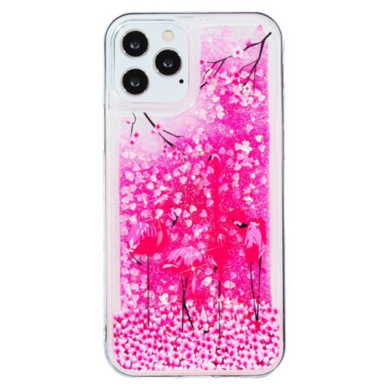 Capa Para iPhone 15 Pro Max Brilho Flamingo