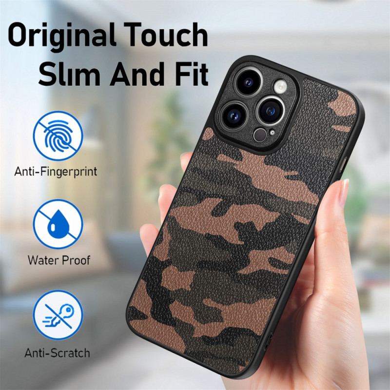 Capa Para iPhone 15 Pro Max Camuflagem Militar