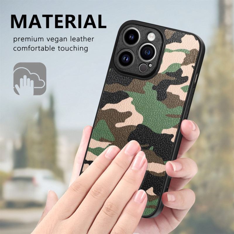 Capa Para iPhone 15 Pro Max Camuflagem Militar