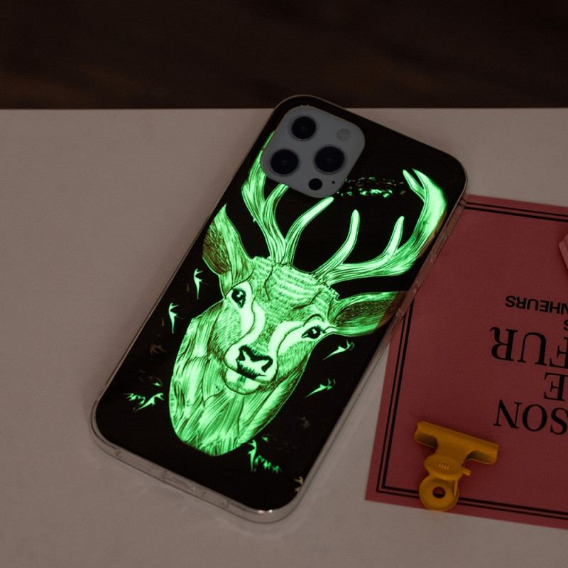 Capa Para iPhone 15 Pro Max Cervo Fluorescente