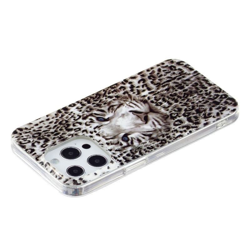 Capa Para iPhone 15 Pro Max Leopardo Fluorescente