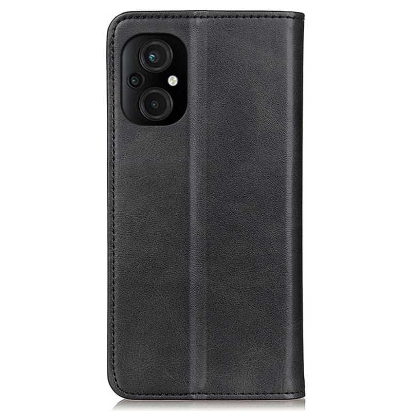 Capa De Celular Para Poco M5 Flip Couro Rachado