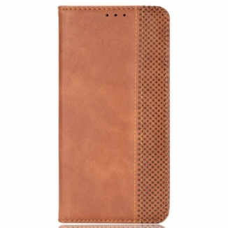 Capa De Celular Para Poco M5 Flip Estilo De Couro Estilizado