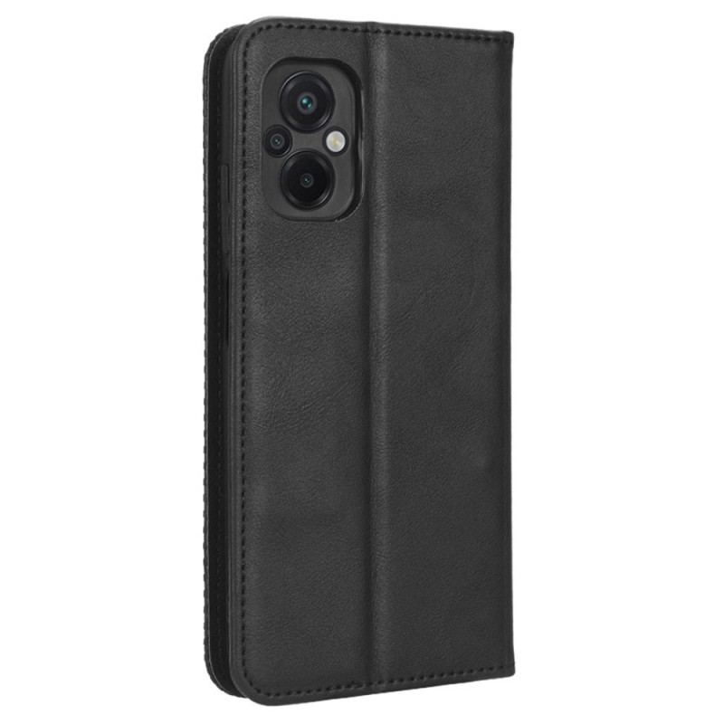 Capa De Celular Para Poco M5 Flip Estilo De Couro Estilizado