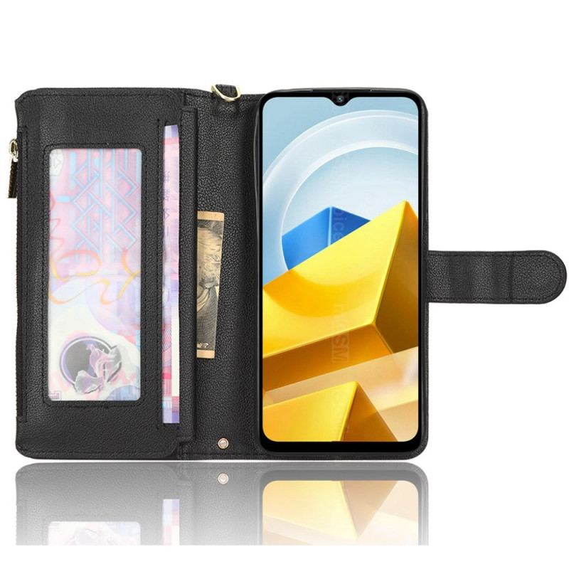 Capa Flip Para Poco M5 Porta-moedas Estiloso