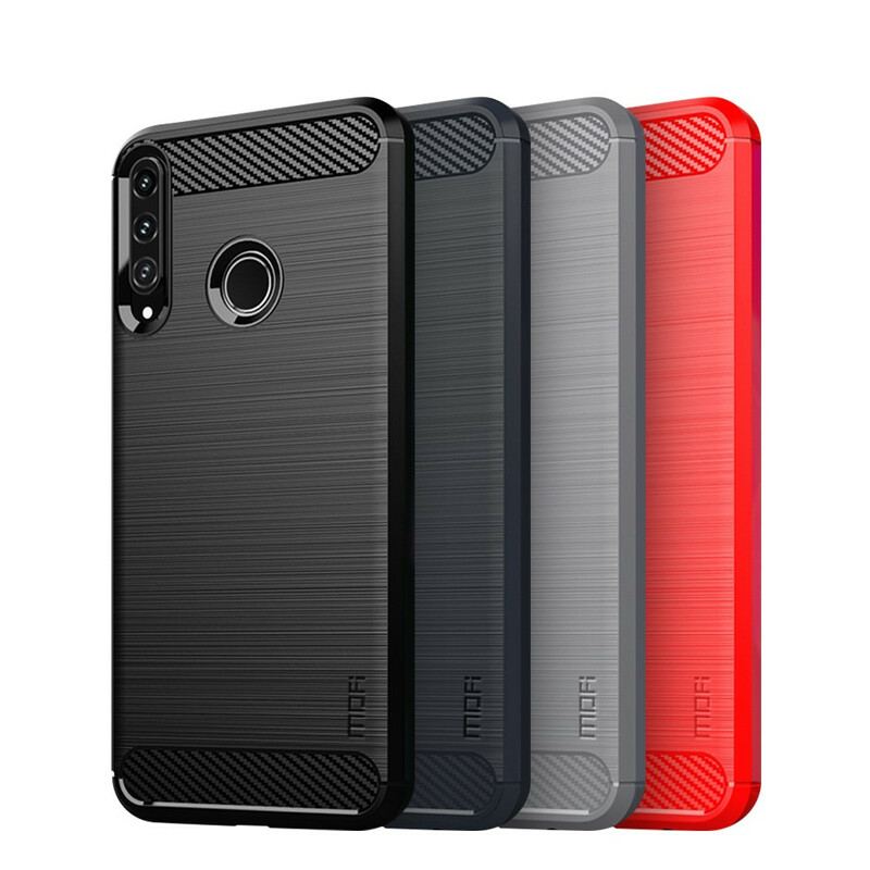 Capa De Celular Para Huawei Y7p Fibra De Carbono Escovada Mofi