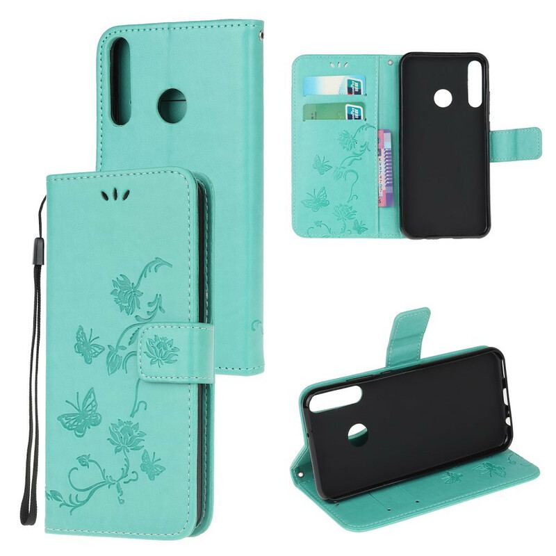 Capa Flip Para Huawei Y7p Borboletas Encantadas