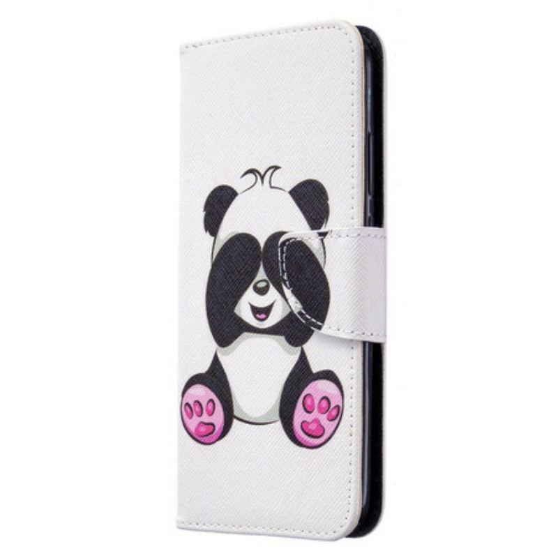 Capa Flip Para Huawei Y7p Panda Divertido