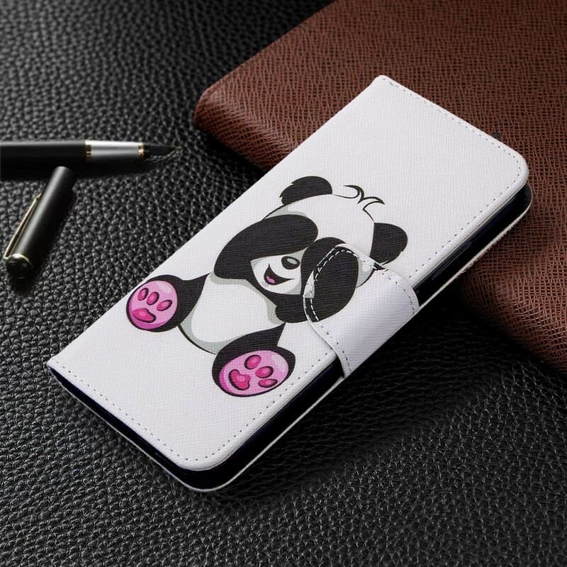 Capa Flip Para Huawei Y7p Panda Divertido