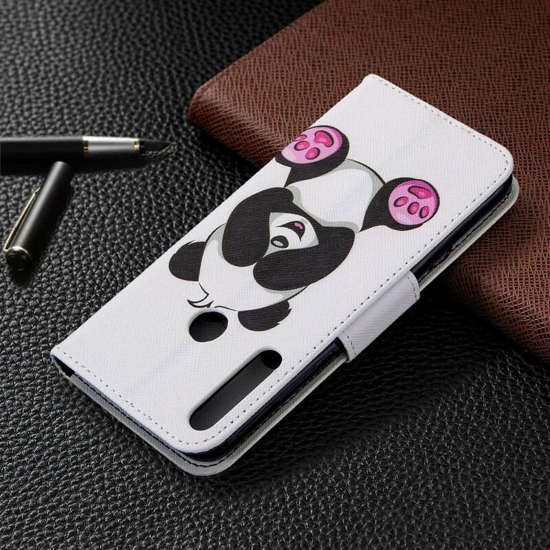 Capa Flip Para Huawei Y7p Panda Divertido