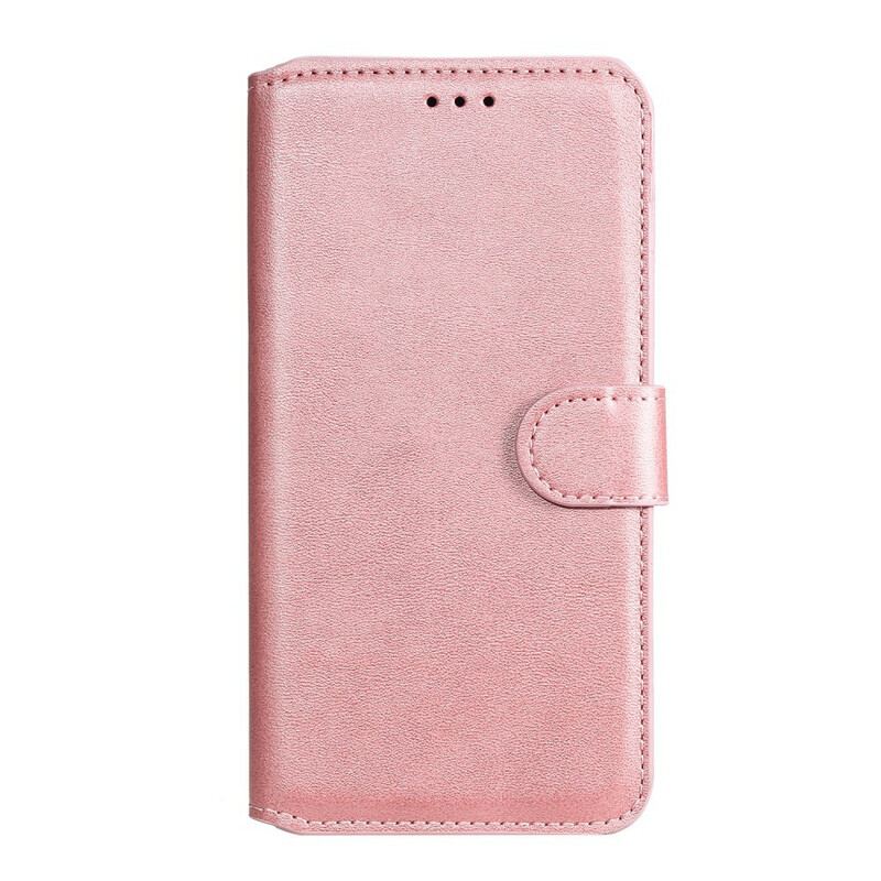 Capa Folio Para Huawei Y7p Efeito Couro Clássico