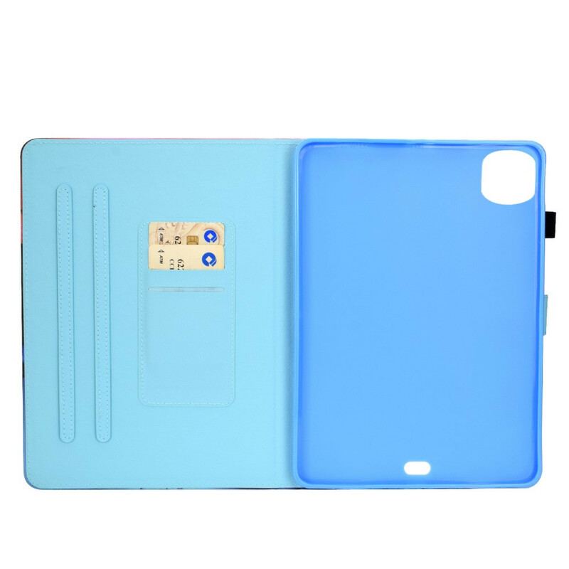 Capa Flip Para iPad Pro 11" (2022) Aquarela Árvore