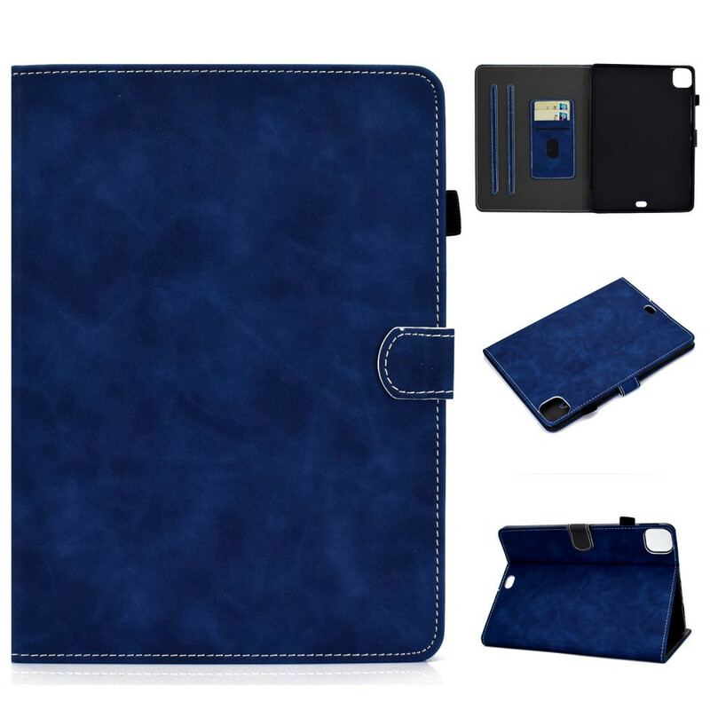 Capa Flip Para iPad Pro 11" (2022) Couro Falso Vintage