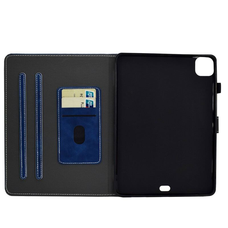 Capa Flip Para iPad Pro 11" (2022) Couro Falso Vintage