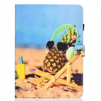 Capa Flip Para iPad Pro 11" (2022) Praia De Abacaxi