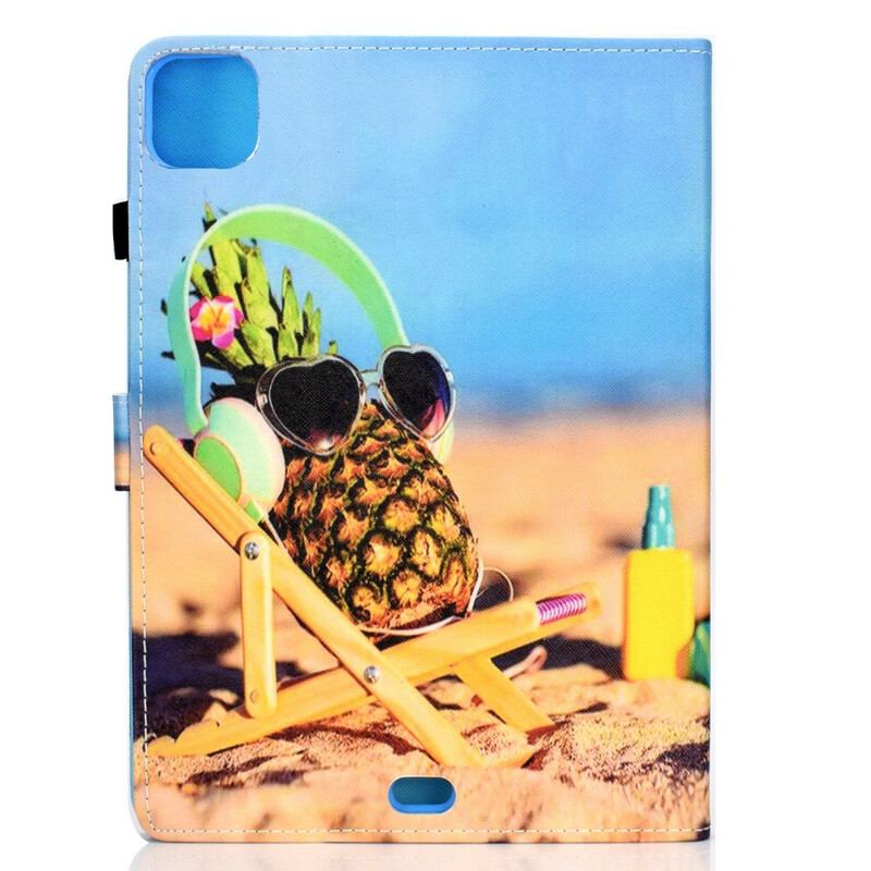 Capa Flip Para iPad Pro 11" (2022) Praia De Abacaxi