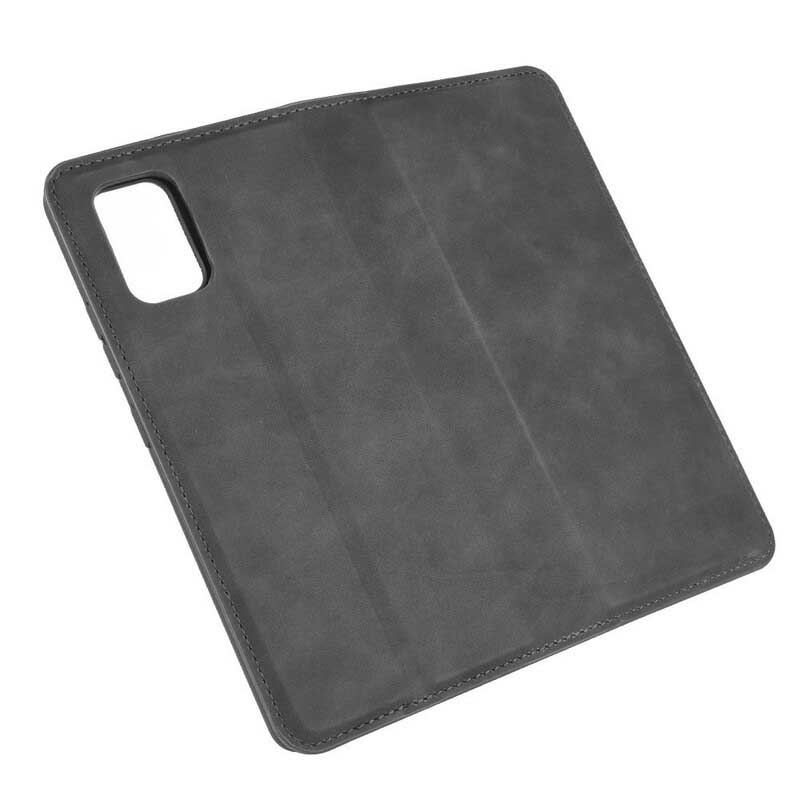 Capa De Celular Para Samsung Galaxy A51 5G Flip Efeito Couro Macio