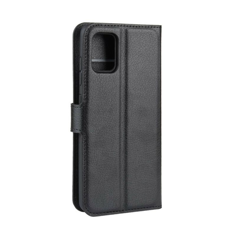 Capa De Couro Para Samsung Galaxy A51 5G Clássico