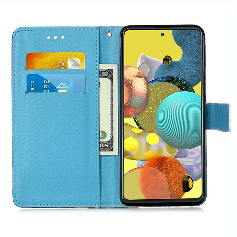 Capa Em Pele Para Samsung Galaxy A51 5G Ama A Onda