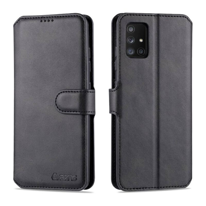 Capa Em Pele Para Samsung Galaxy A51 5G Azns Retrô