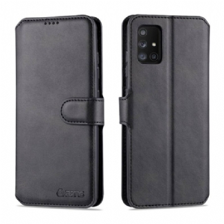 Capa Em Pele Para Samsung Galaxy A51 5G Azns Retrô