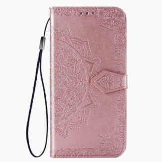 Capa Flip Para Samsung Galaxy A51 5G Mandala Idade Média