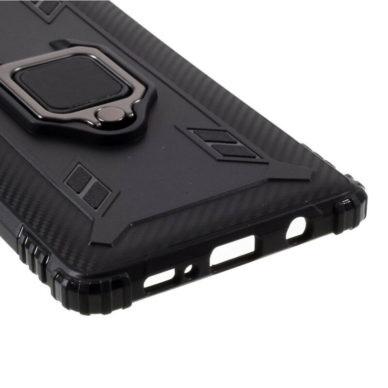 Capa Para Samsung Galaxy A51 5G Anel E Fibra De Carbono